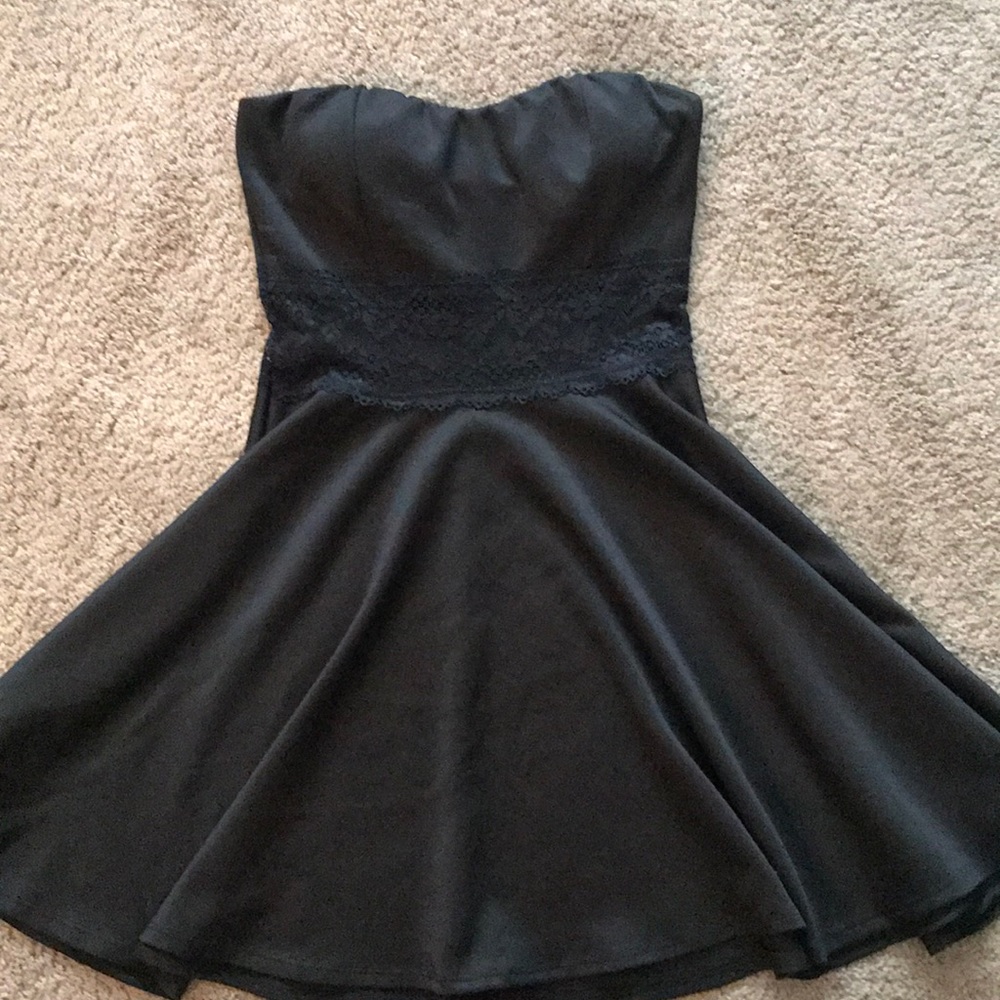Strapless Black Dress